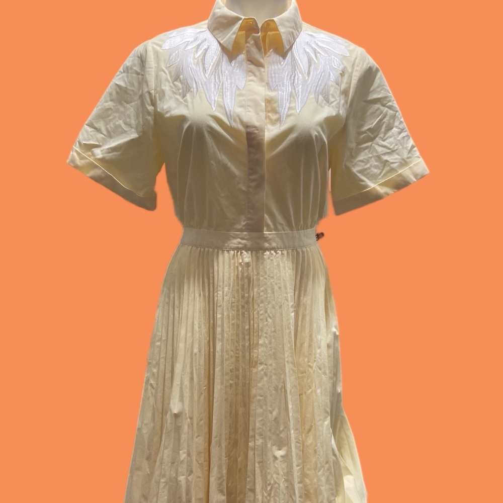 Maje Rivers Embroidered Shirt Dress